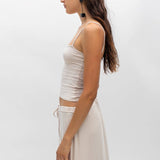 Eva Bone Top Sweetheart Neckline Top