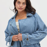 Ryland Trench Coat { Indigo Rinse}