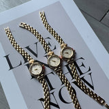 Gold Round Vintage Watch