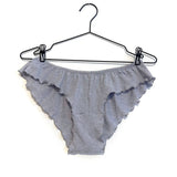 Demeter Mesh Flutter Panty in Heather Grey Tencel Merino Wool