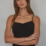 Knit Cotton Jersey V-Neck Cami Top