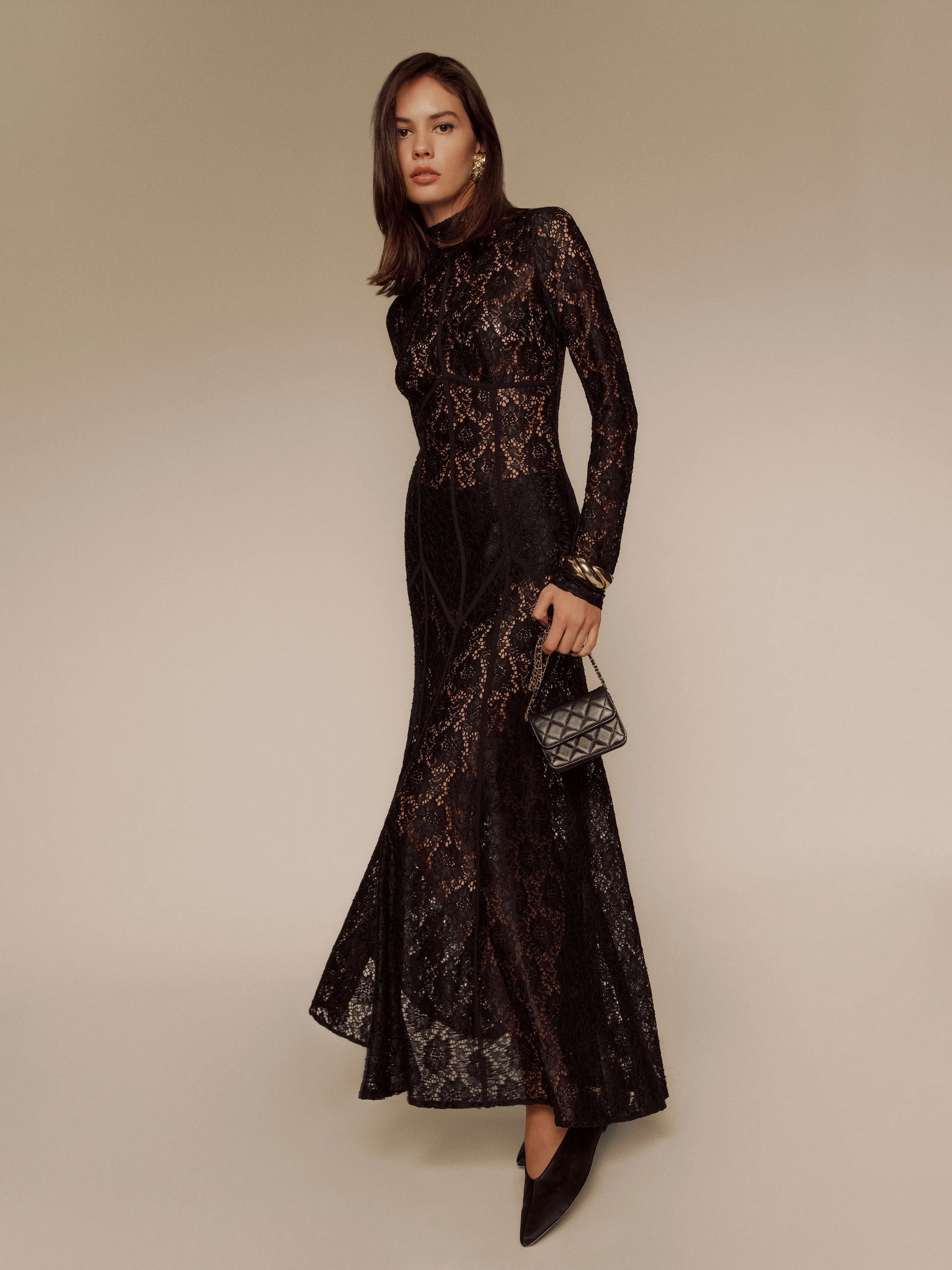 Reformation Black Luana Dress SIZE 2 [PRELOVED] – The Glow Co