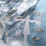 Lucy Hair Claw - Blue Sky With White Clouds Hair Clip