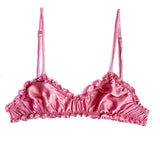Oleander Bralette in Organic Dyed Silk Charmeuse