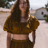 Kara Thoms Lela Top and Edie Skirt In Earth Shade [SIZE SM/MED] PRELOVED