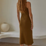 Olive Brown Maxi Dress