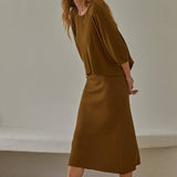 Olive Brown Maxi Dress