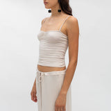 Eva Bone Top Sweetheart Neckline Top