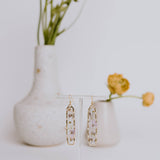 Purple Bloom Flower-Pressed Earrings