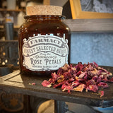 Vintage Herbal Apothecary Jar with Rose Petals