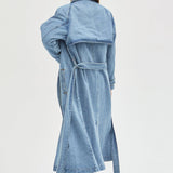 Ryland Trench Coat { Indigo Rinse}