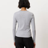 Women's  Perfect Rib Crewneck Long Sleeve Tee