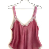 Sonnet Camisole in Rose Silk Charmeuse