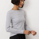 Women's  Perfect Rib Crewneck Long Sleeve Tee