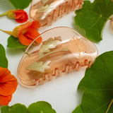 California Poppy Claw - Orange Acetate Flower Hair Clip