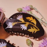 Milk Thistle Claw - Fall Colors Acetate Flower Hair Clip