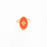 Adjustable Enamel Ring