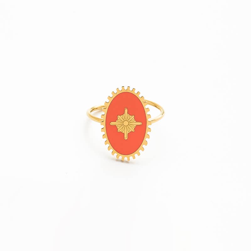 Adjustable Enamel Ring