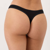 Black Women's Everyday Classic Fit Thong
