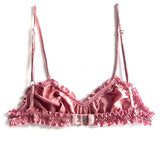 Oleander Bralette in Organic Dyed Silk Charmeuse