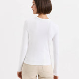 Women's  Perfect Rib Crewneck Long Sleeve Tee