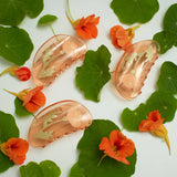 California Poppy Claw - Orange Acetate Flower Hair Clip