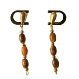 Tigers eye earrings