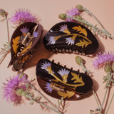 Milk Thistle Claw - Fall Colors Acetate Flower Hair Clip