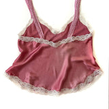 Sonnet Camisole in Rose Silk Charmeuse