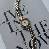 Gold Round Vintage Watch