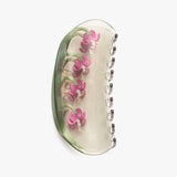 Bleeding Heart Long Claw - Acetate Red Floral Hair Clip