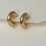 Hot Stuff - Thick Silver White Gold Filled Hoops