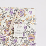 Lavender Hand Block Printed Gift Bag (1 Medium Bag)