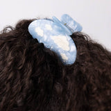 Lucy Hair Claw - Blue Sky With White Clouds Hair Clip
