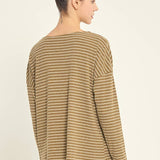 Stripe Rib Jersey Top