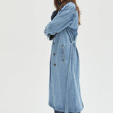 Ryland Trench Coat { Indigo Rinse}