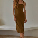 Olive Brown Maxi Dress