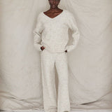 Oatmeal Shearling Lounge Pants