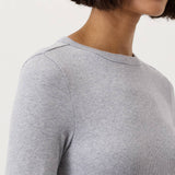 Women's  Perfect Rib Crewneck Long Sleeve Tee