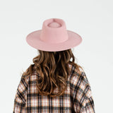 Pink Vegan Felt Rancher Hat