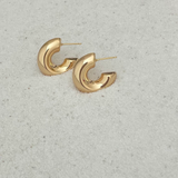 Hot Stuff - Thick Silver White Gold Filled Hoops