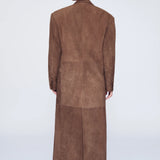 Ducie Aggie Suede Maxi Leather Coat SIZE XS [PRELOVED]