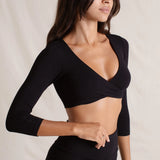 Indigo Luna Black Agni Twist Crop Top (XS/SM) and Flare Pants SIZE SMALL [PRELOVED]