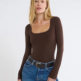 Espresso Be Mine Long Sleeve Top