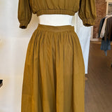 Kara Thoms Lela Top and Edie Skirt In Earth Shade [SIZE SMALL] PRELOVED