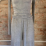 Whipped Track Pant [MED] & Turtleneck (XS)  In Heather Grey [PRELOVED]