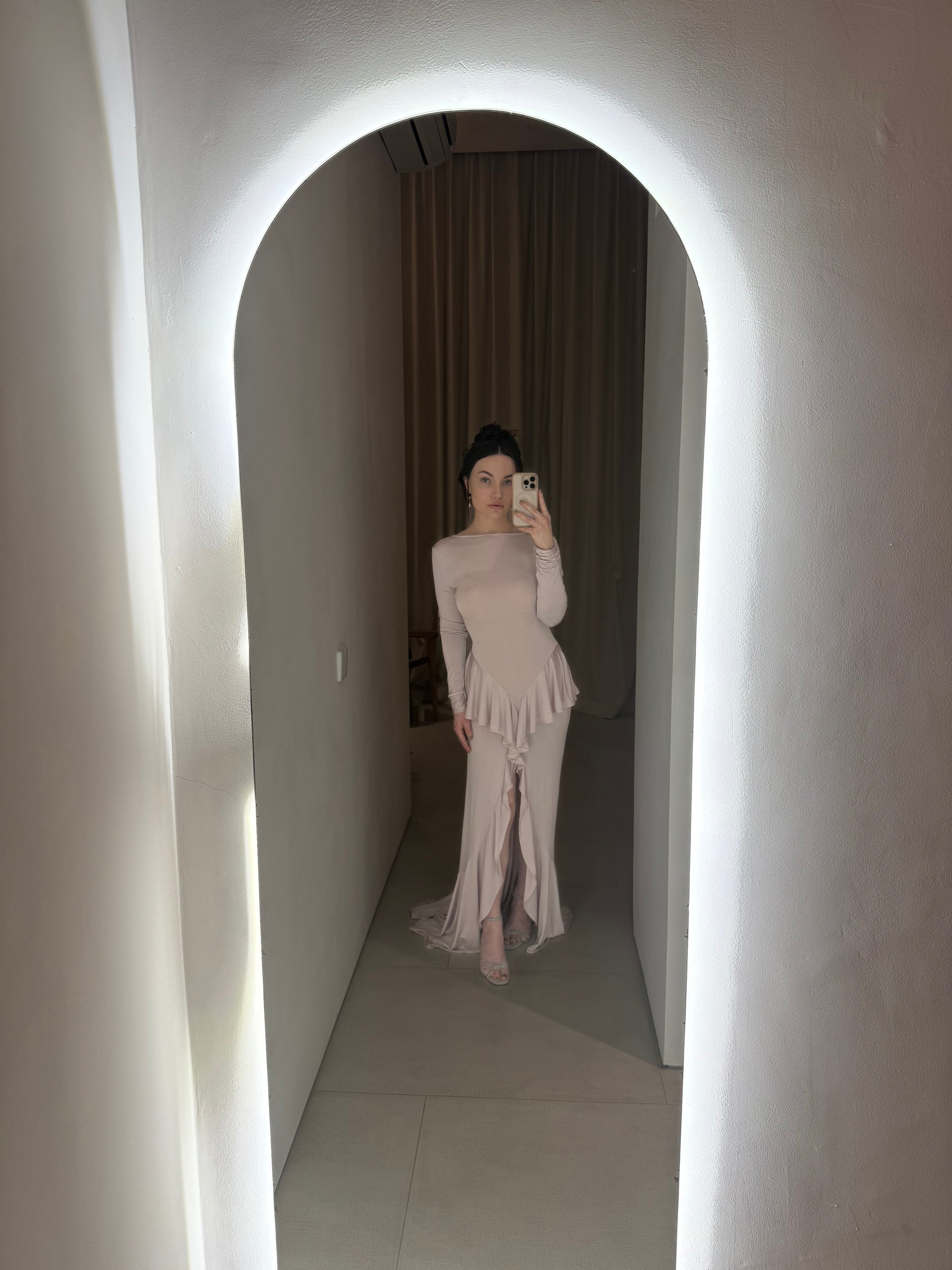 helsa amala jersey dress Dusty Rose SIZE MEDIUM [PRELOVED] – The Glow Co XSmall