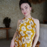 Reformation Jeany Silk Mango Dress SIZE SMALL [PRELOVED]