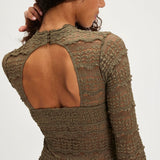 Free People Angelina Body Suit in Vetiver Size XS/SM [PRELOVED]