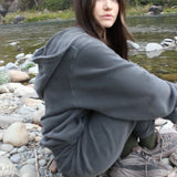 Joah Brown Oversized Jogger (XS/SM) and zip hoodie (OS)-Washed Black French Terry {PRELOVED}